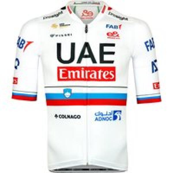UAE TEAM EMIRATES shirt met korte mouwen Sloveens kampioen 2024 fietsshirt met k