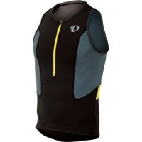 PEARL IZUMI Select, zwart-geel triathlontop, voor heren, Maat S, Triathlon shirt