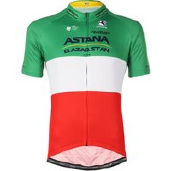 ASTANA QAZAQSTAN TEAM fietsshirt met korte mouwen Italiaanse kampioen 2023, voor
