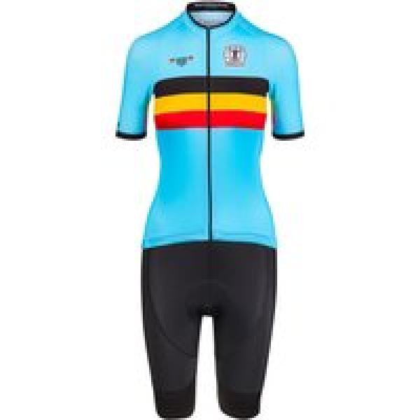 BELGISCH NATIONAAL TEAM 2023 Dames set (fietsshirt + fietsbroek) dames set (2 ar