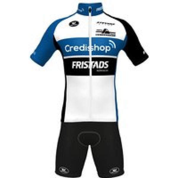CREDISHOP-FRISTADS 2021 Set (fietsshirt + fietsbroek), voor heren, Fietskleding