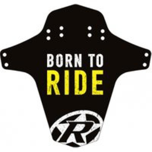 spatbord voor achter reverse born to ride zwart geel