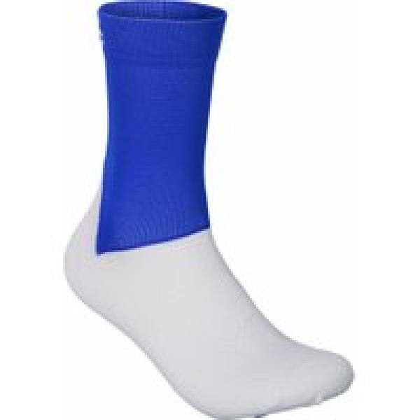 paar poc essential road socks light azurite blue hydrogen white