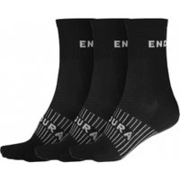 3 paar endura coolmax sokken zwart