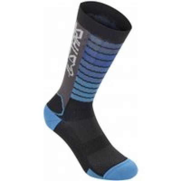 alpinestars drop socks 22 black aqua