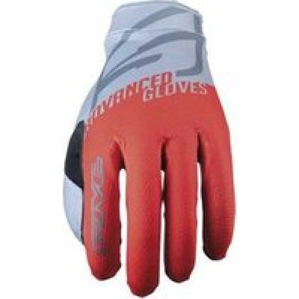 five xr lite split fluorescent red grey children s long gloves