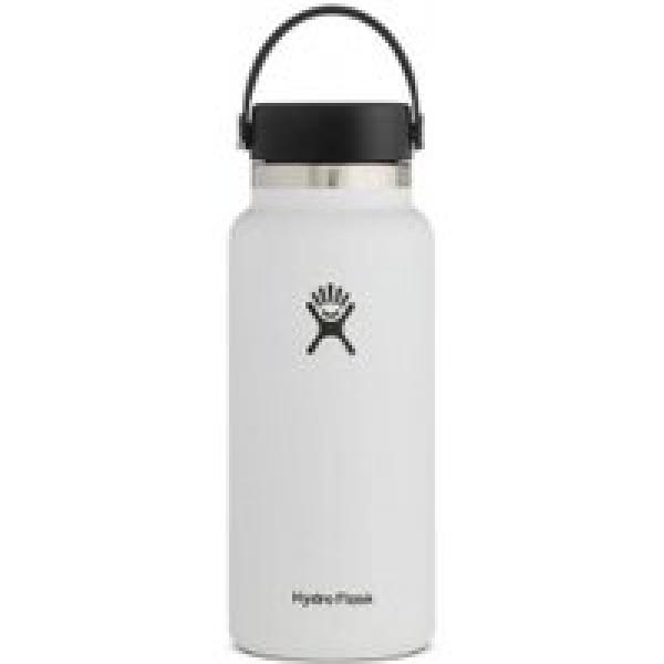 hydro flask wide mouth with flex cap 946 ml white