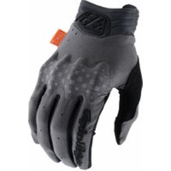 troy lee designs charcoal grey long gloves