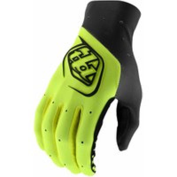 troy lee designs se ultra gloves fluorescent yellow