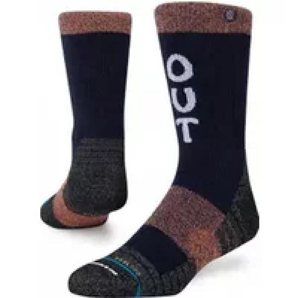 paar stance trip out crew socks navy