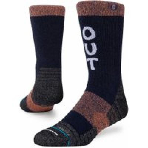 paar stance trip out crew socks navy