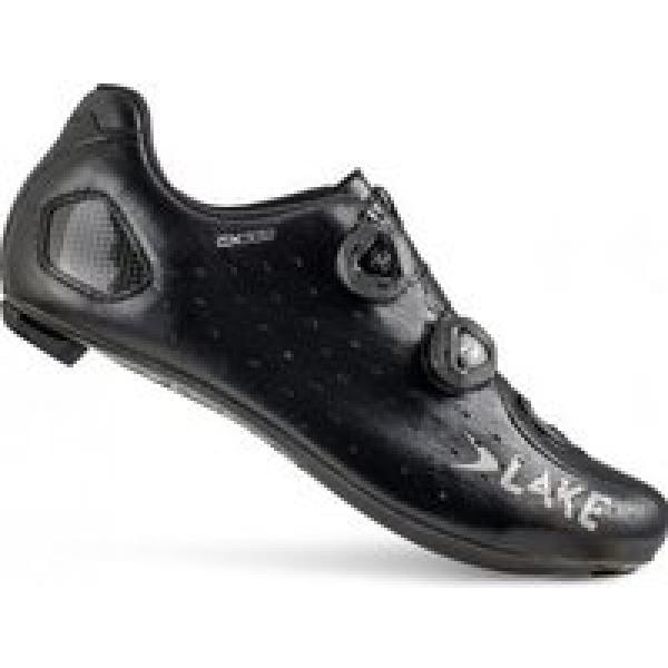 lake cx332 road schoenen zwart zilver