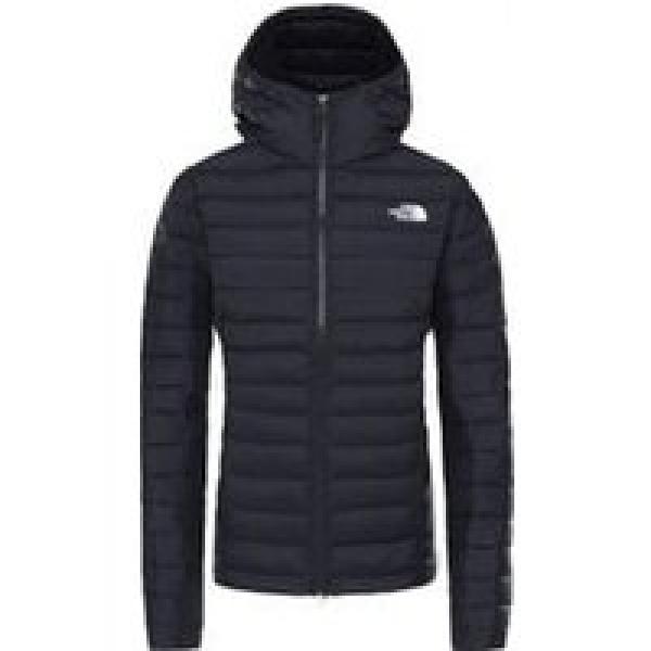 the north face stretch down women s hooded jacket black
