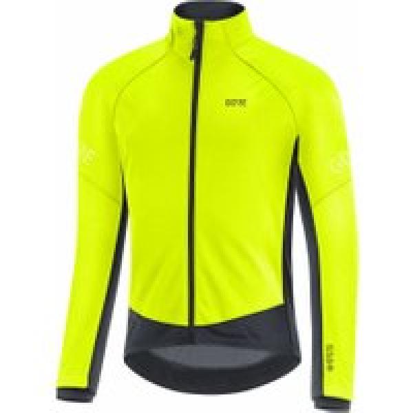 gore wear c3 gore tex infiniumthermo thermal jacket fluorescent yellow black
