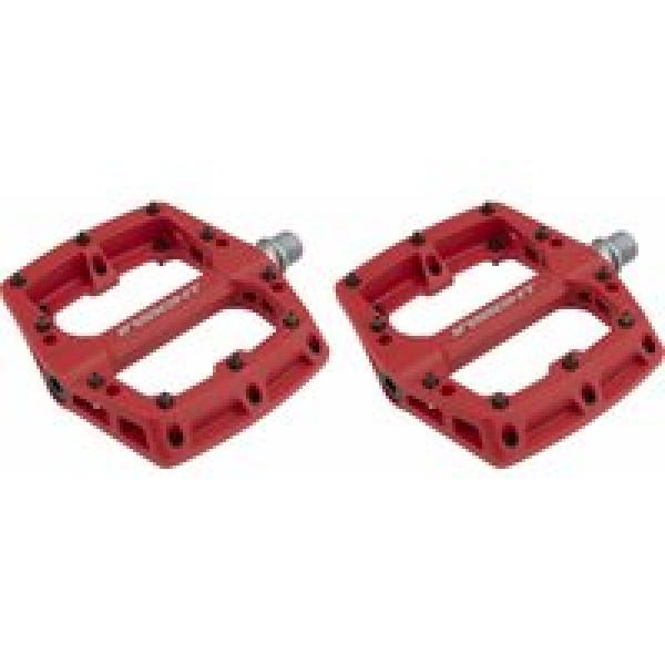 paar insight red nylon flat pedals