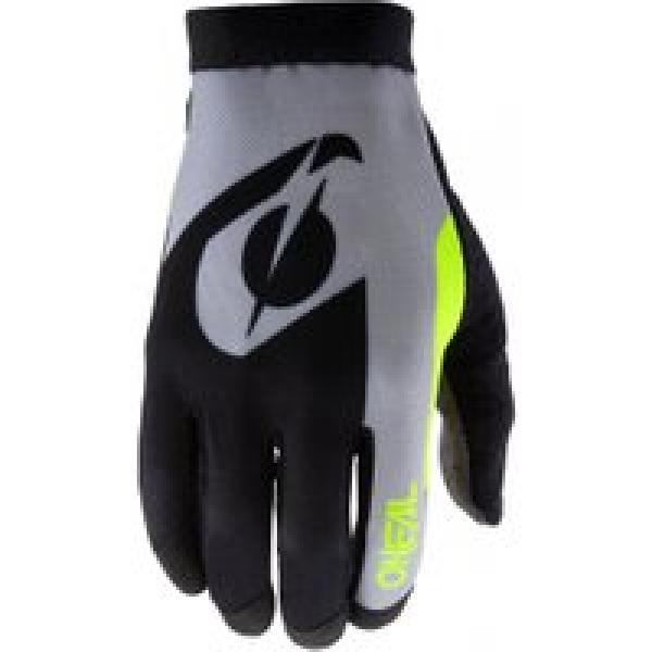 o neal amx altitude long gloves black fluorescent yellow