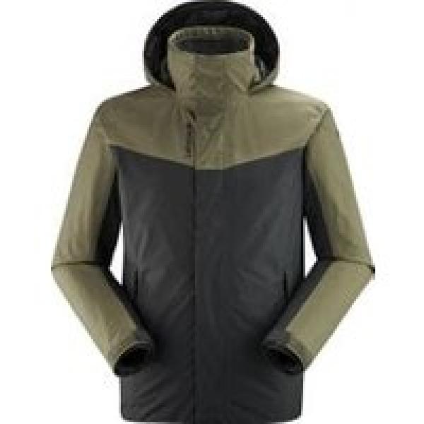 lafuma jaipur gtx fleece khaki rain jacket for men