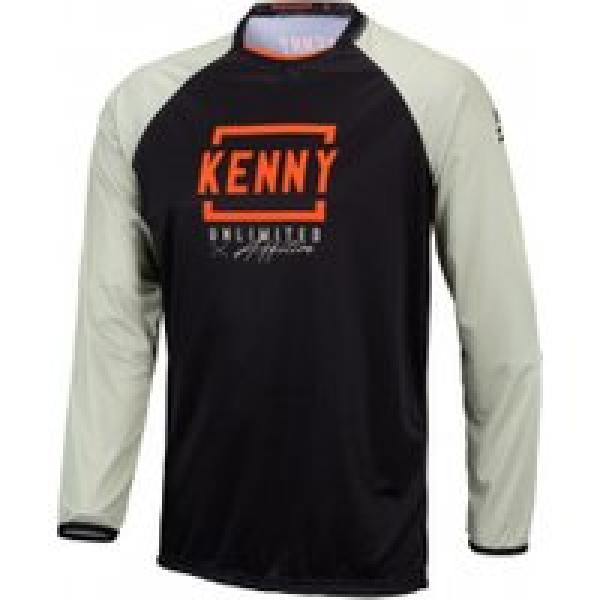 kenny defiant long sleeve jersey zwart oranje