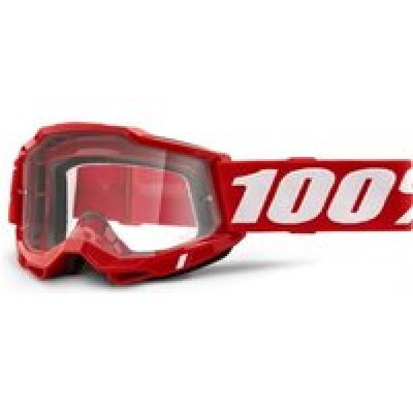 100 accuri 2 goggle red clear lenses