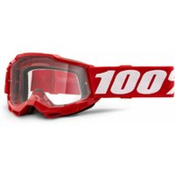 100 accuri 2 kids goggle red clear lenses