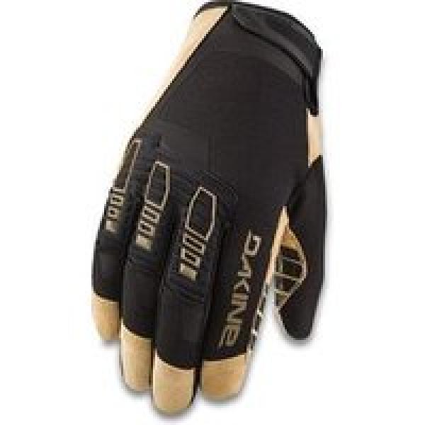 paar cross x long gloves black tan brown