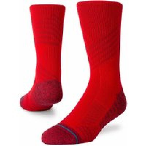 stance athletic crew staple red
