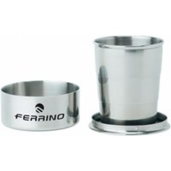 ferrino stainless steel foldable tumbler grey