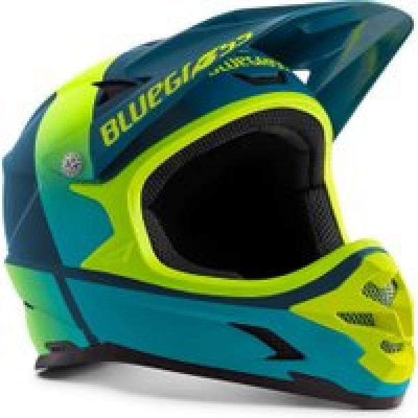 blugrass intox integrale helm petroleum blauw fluorescerend geel 2022