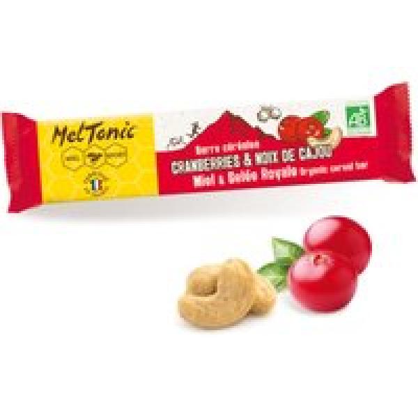 meltonic organic cereal cranberries amp hazelnuts energy bar 30g