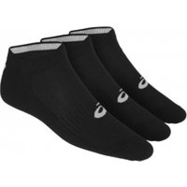 3 paar asics ped socks zwart unisex