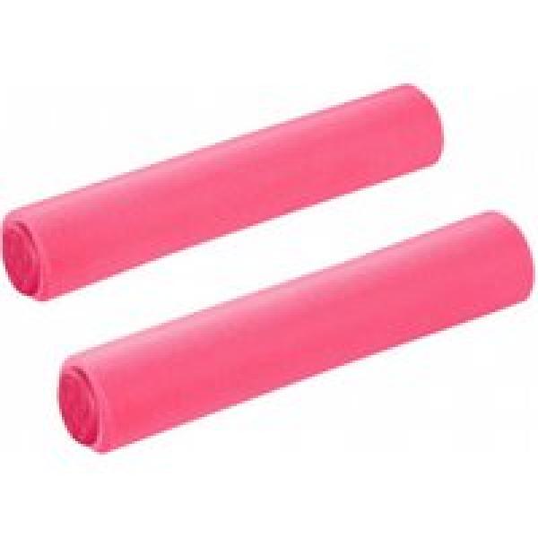 paar supacaz siliconez grips fluorescerend roze