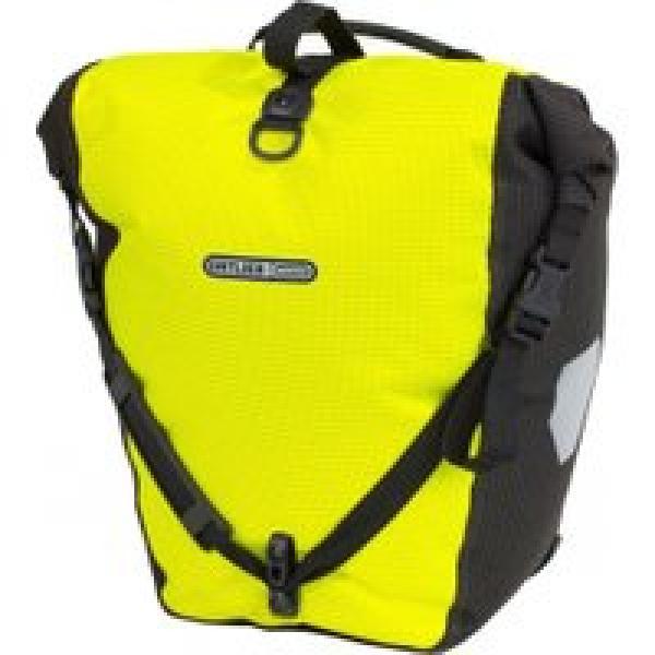 ortlieb back roller high visibility bagagezak 20l fluoriserend geel zwart reflecterend