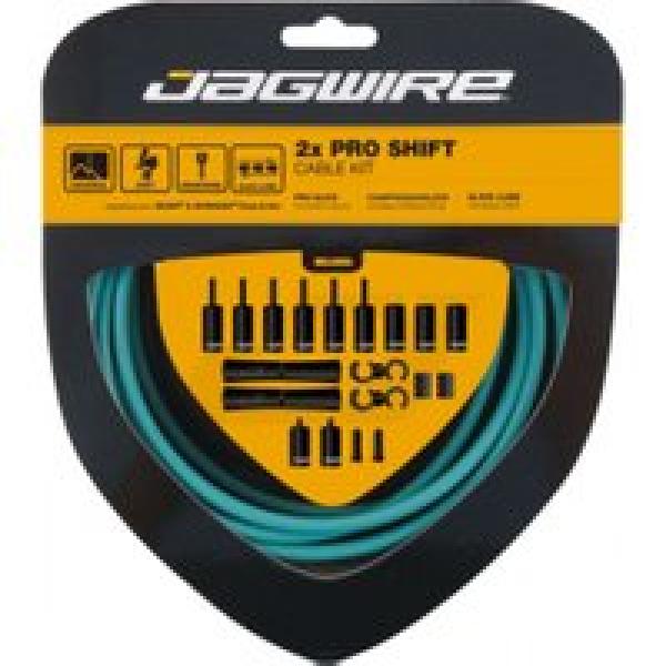 jagwire 2x pro shift cable amp sleeve kit celestial blue