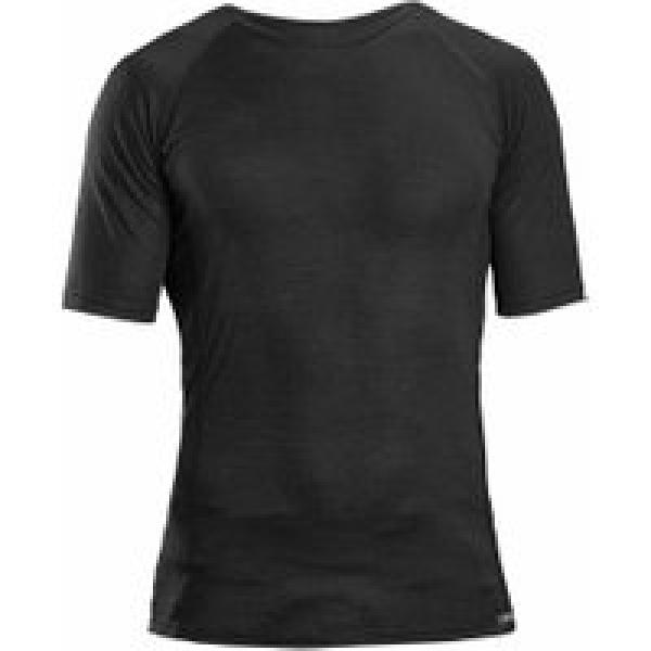 gripgrab merino polyfibre short sleeve winter under shirt black