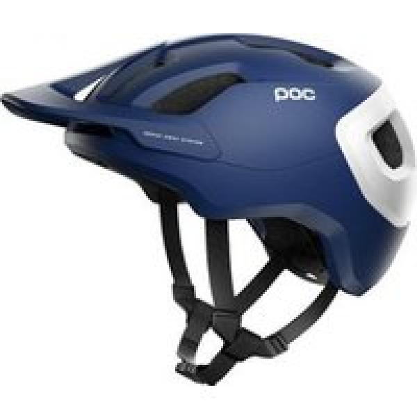 poc axion spin mountain bike helm lead blue matt