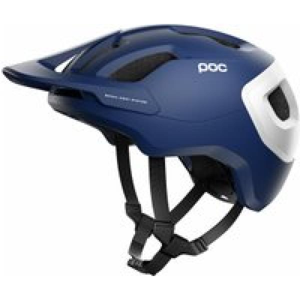 poc axion spin mountain bike helm lead blue matt