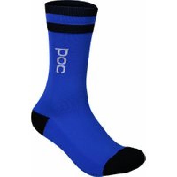 paar poc essential mid length socks azurite multi blue