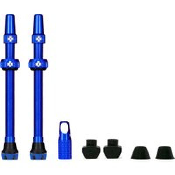 muc off tubeless valve kit v2 paar 80mm blue