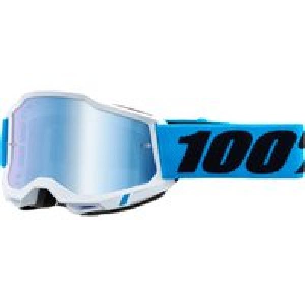 100 accuri 2 kids novel white blue goggle blue mirror lens