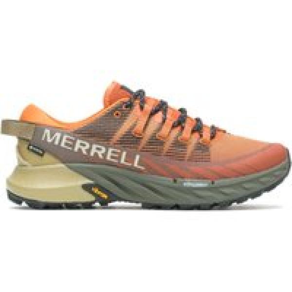 merrell agility peak 4 orange trail shoes