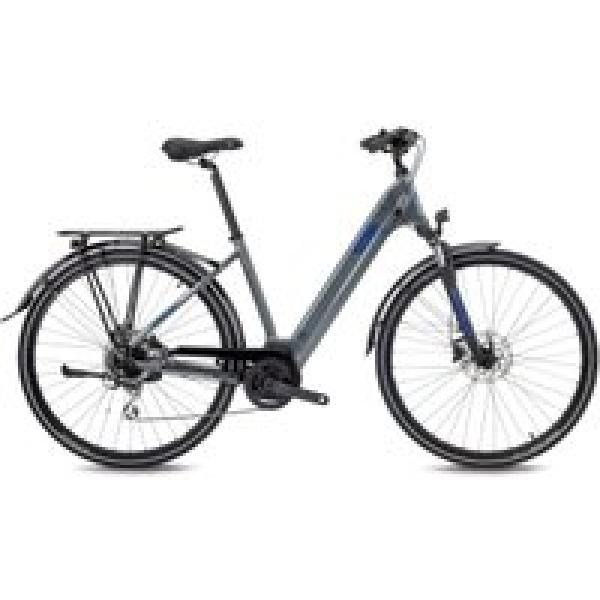bh atom city wave elektrische hybride fiets shimano acera 8s 500 wh 700 mm plata grijs blauw 2022