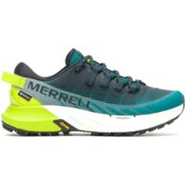 merrell agility peak 4 gtx trail shoes blue men s