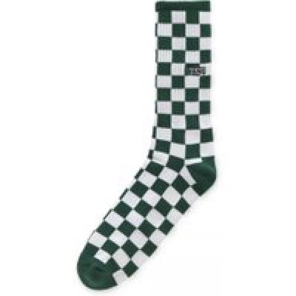 vans checkerboard crew socks green white 42 5 47