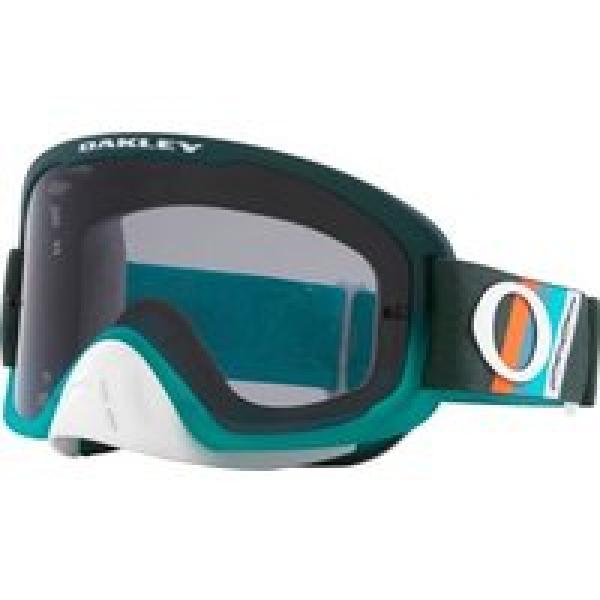 oakley o frame 2 0 pro mtb goggle troy lee design hunter green stripes dark grey lenses ref oo7117 17