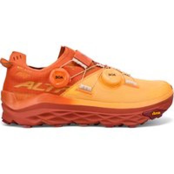 altra mont blanc boa orange trail running shoes