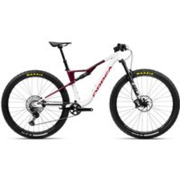 orbea oiz h10 full suspension mtb shimano xt 12s 29 white chic shadow coral red 2023