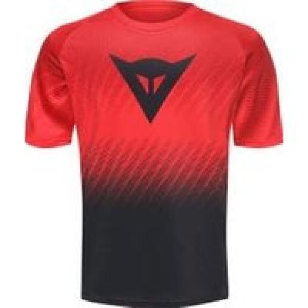 dainese scarabeo short sleeve jersey red black