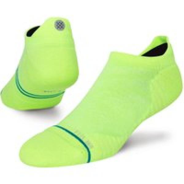 paar stance run light socks fluorescent yellow