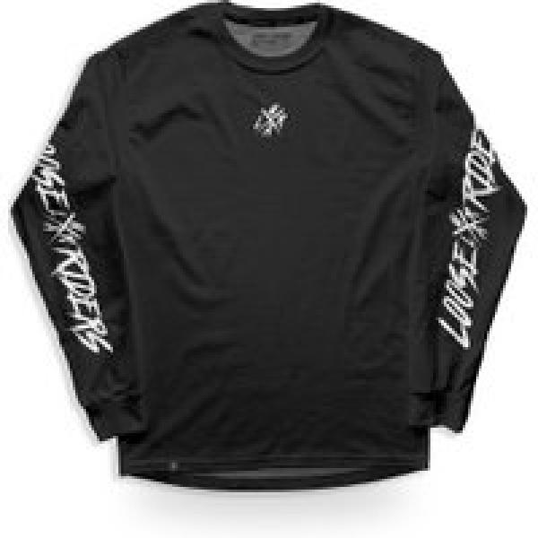 loose riders long sleeve jersey the cult black