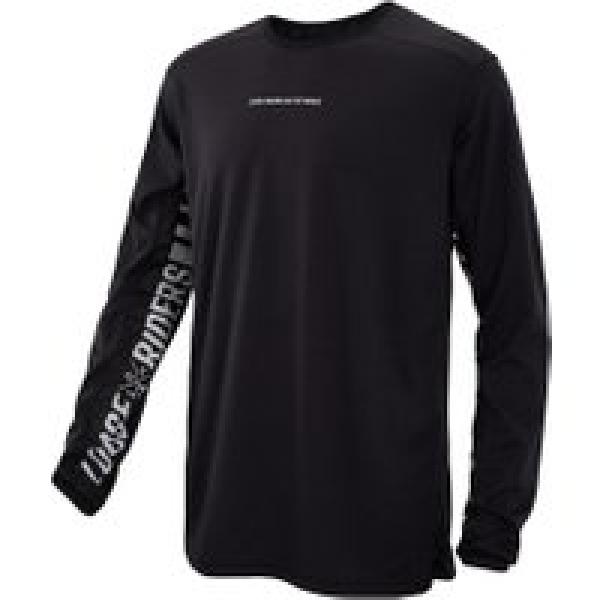 loose riders stealth black long sleeve jersey